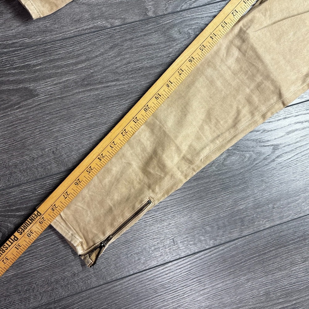 Adriano Goldschmied Jeans Womens 27R Brown The Zip Up Legging Ankle High Rise - Picture 9 of 11